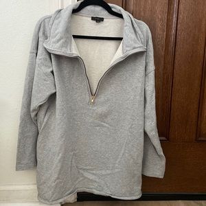 EUC J.crew Tunic V neck Sweatshirt